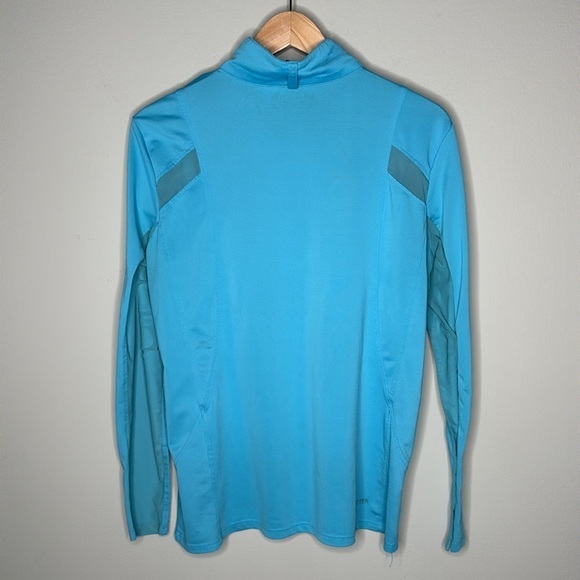 Ariat Sunstopper Quarter Zip Long Sleeve Baselayer in Blue Women's Size XL - Picture 6 of 8